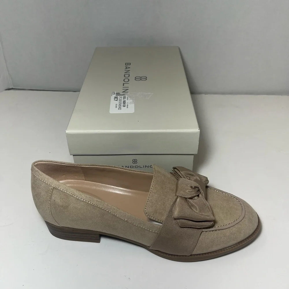Bandolino Women's Lindio Bow Detail Slip On Loafers size 7